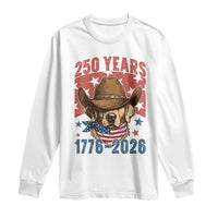 250th America Anniversary Long Sleeve Shirt Western Golden Retriever 4th of July