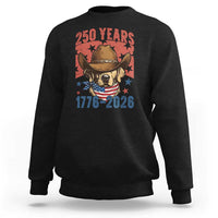 250th America Anniversary Sweatshirt Western Golden Retriever 4th of July