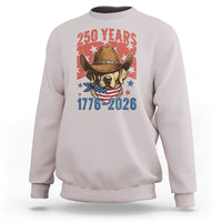 250th America Anniversary Sweatshirt Western Golden Retriever 4th of July