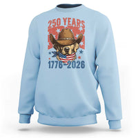 250th America Anniversary Sweatshirt Western Golden Retriever 4th of July
