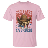 250th America Anniversary T Shirt Western Golden Retriever 4th of July