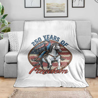 America 250th Anniversary Throw Blanket American Flag Cowboy Rodeo 4th of July