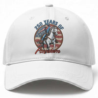 America 250th Anniversary Baseball Cap American Flag Cowboy Rodeo 4th of July
