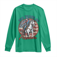 America 250th Anniversary Long Sleeve Shirt American Flag Cowboy Rodeo 4th of July