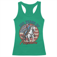 America 250th Anniversary Racerback Tank Top American Flag Cowboy Rodeo 4th of July