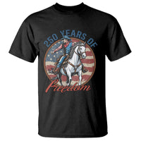 America 250th Anniversary T Shirt American Flag Cowboy Rodeo 4th of July