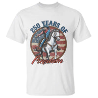 America 250th Anniversary T Shirt American Flag Cowboy Rodeo 4th of July