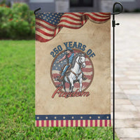 America 250th Anniversary Patriotic Garden Flag American Flag Cowboy Rodeo 4th of July