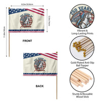 America 250th Anniversary Patriotic Handheld Flag American Flag Cowboy Rodeo 4th of July