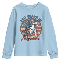 America 250th Anniversary Youth Sweatshirt American Flag Cowboy Rodeo 4th of July