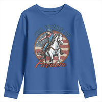 America 250th Anniversary Youth Sweatshirt American Flag Cowboy Rodeo 4th of July