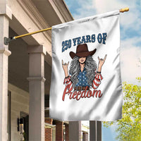 America 250th Anniversary Garden Flag Western Cowgirl American Flag 4th of July