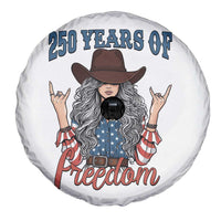 America 250th Anniversary Spare Tire Cover Western Cowgirl American Flag 4th of July