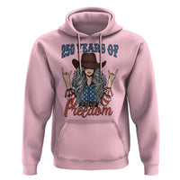 America 250th Anniversary Hoodie Western Cowgirl American Flag 4th of July