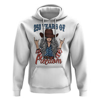 America 250th Anniversary Hoodie Western Cowgirl American Flag 4th of July