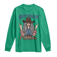 America 250th Anniversary Long Sleeve Shirt Western Cowgirl American Flag 4th of July