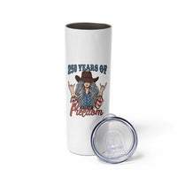 America 250th Anniversary Skinny Tumbler Western Cowgirl American Flag 4th of July