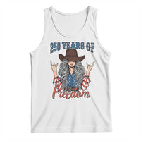 America 250th Anniversary Tank Top Western Cowgirl American Flag 4th of July