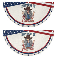 250th Anniversary USA Patriotic Fan Flag Western Cowgirl American Flag 4th of July