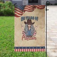 America 250th Anniversary Patriotic Garden Flag Western Cowgirl American Flag 4th of July
