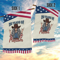 America 250th Anniversary Patriotic Garden Flag Western Cowgirl American Flag 4th of July