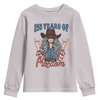 America 250th Anniversary Youth Sweatshirt Western Cowgirl American Flag 4th of July