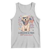 250th America Anniversary Tank Top Labrador Retriever American Flag 4th of July