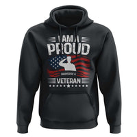 Proud Daughter Veteran Nothing Scares Hoodie Military Family Pride American Flag