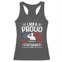 Proud Daughter Veteran Nothing Scares Racerback Tank Top Military Family Pride American Flag