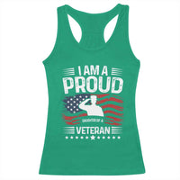 Proud Daughter Veteran Nothing Scares Racerback Tank Top Military Family Pride American Flag