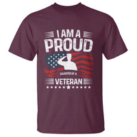 Proud Daughter Veteran Nothing Scares T Shirt Military Family Pride American Flag