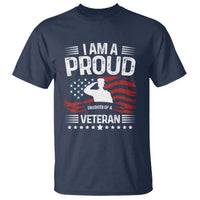 Proud Daughter Veteran Nothing Scares T Shirt Military Family Pride American Flag