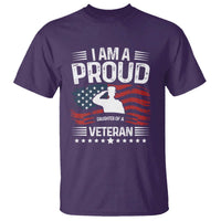 Proud Daughter Veteran Nothing Scares T Shirt Military Family Pride American Flag