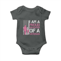Proud Daughter Veteran Nothing Scares Baby Onesie Patriotic Military Family Support