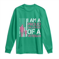Proud Daughter Veteran Nothing Scares Long Sleeve Shirt Patriotic Military Family Support