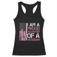 Proud Daughter Veteran Nothing Scares Racerback Tank Top Patriotic Military Family Support
