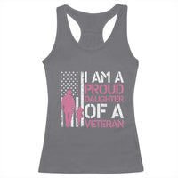 Proud Daughter Veteran Nothing Scares Racerback Tank Top Patriotic Military Family Support