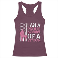 Proud Daughter Veteran Nothing Scares Racerback Tank Top Patriotic Military Family Support