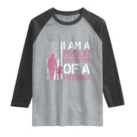 Proud Daughter Veteran Nothing Scares Raglan Shirt Patriotic Military Family Support