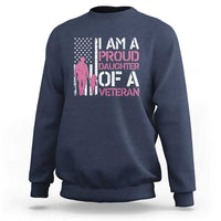 Proud Daughter Veteran Nothing Scares Sweatshirt Patriotic Military Family Support