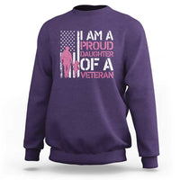 Proud Daughter Veteran Nothing Scares Sweatshirt Patriotic Military Family Support
