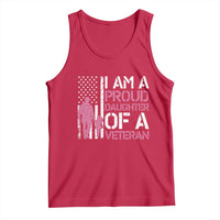 Proud Daughter Veteran Nothing Scares Tank Top Patriotic Military Family Support