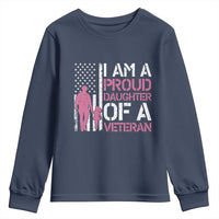 Proud Daughter Veteran Nothing Scares Youth Sweatshirt Patriotic Military Family Support
