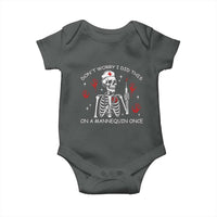 Funny Skeleton Nurse Baby Onesie Do Not Worry I Did This On A Mannequin Once - Wonder Print Shop