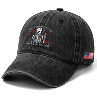 Funny Skeleton Nurse Washed Cotton Baseball Cap Do Not Worry I Did This On A Mannequin Once