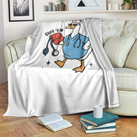 Funny Silly Goose ER Nurse Throw Blanket Cuff 'Em - Wonder Print Shop
