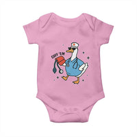 Funny Silly Goose ER Nurse Baby Onesie Cuff 'Em - Wonder Print Shop