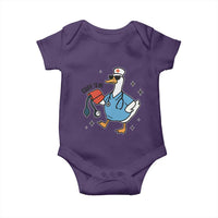 Funny Silly Goose ER Nurse Baby Onesie Cuff 'Em - Wonder Print Shop