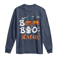Boo Boo Crew Nurse Ghost Halloween Long Sleeve Shirt - Wonder Print Shop