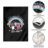 If You Are Happy And You Know It It Is Your Meds Garden Flag Funny Pills Mental Health - Wonder Print Shop